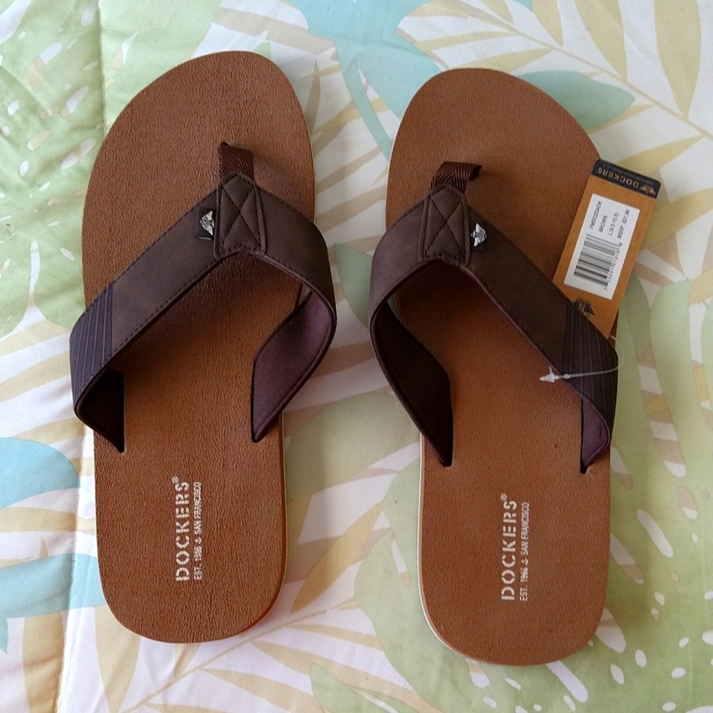 Dockers Flip-Flops NWT Men's Size Large 9.5-10.5